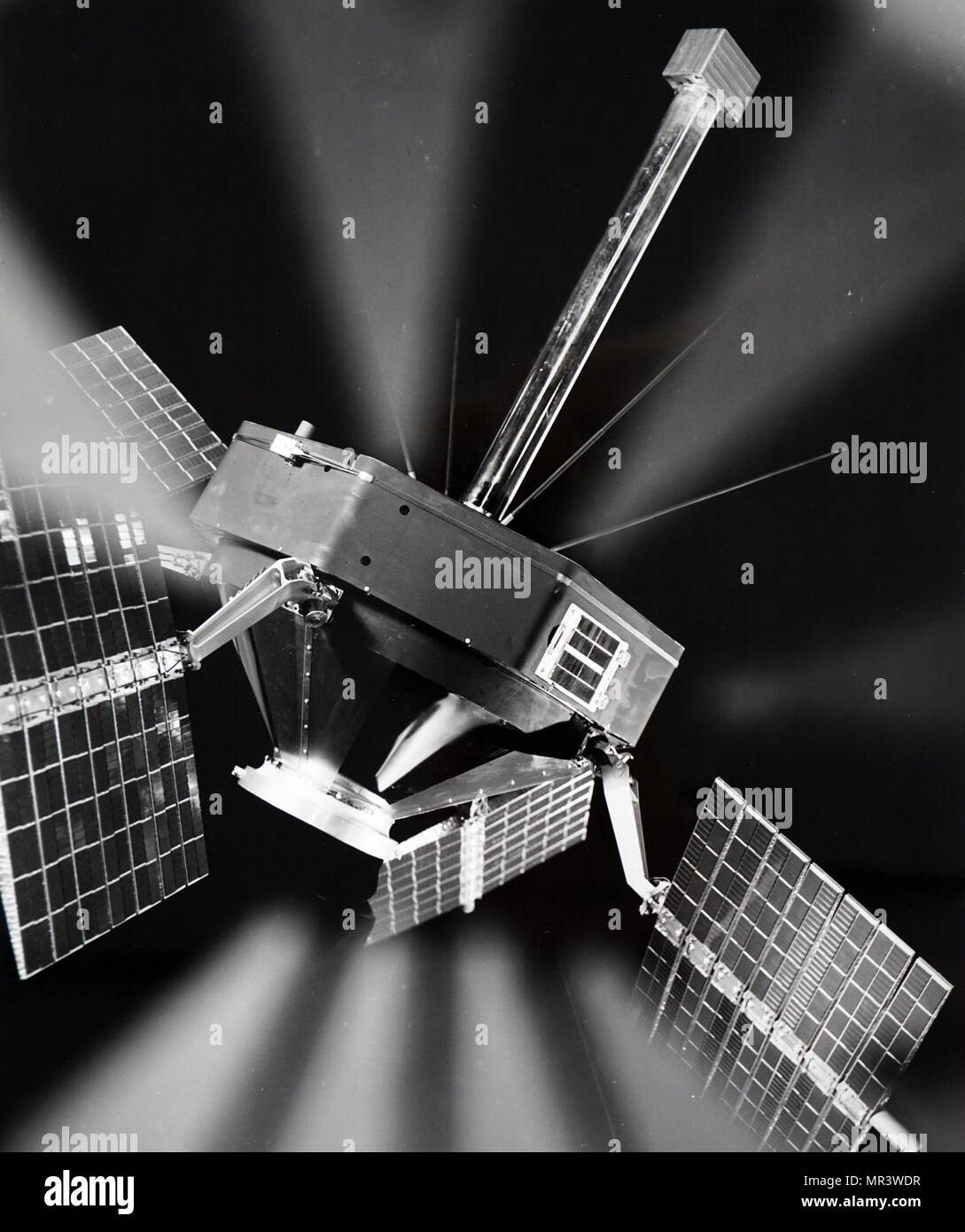 Artista della impressione del Payload S-3, particelle energetiche Satellite. In data xx secolo Foto Stock