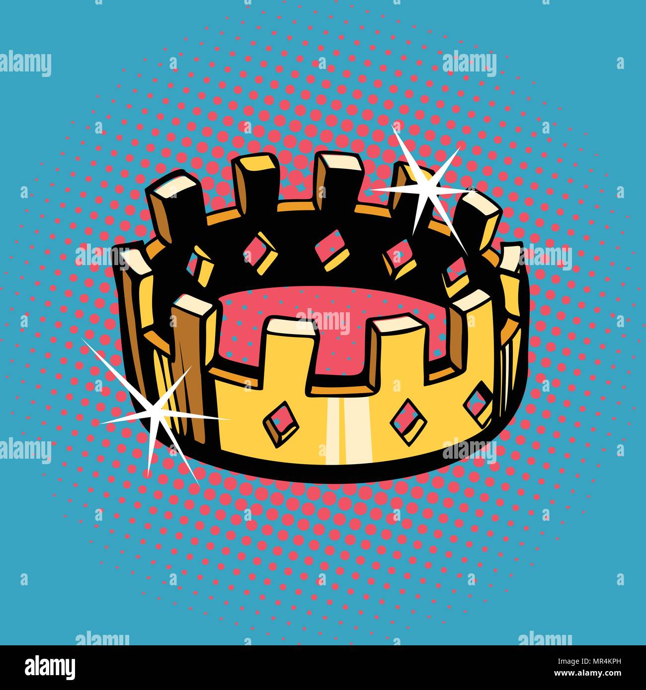 Golden crown, il potere statale Illustrazione Vettoriale