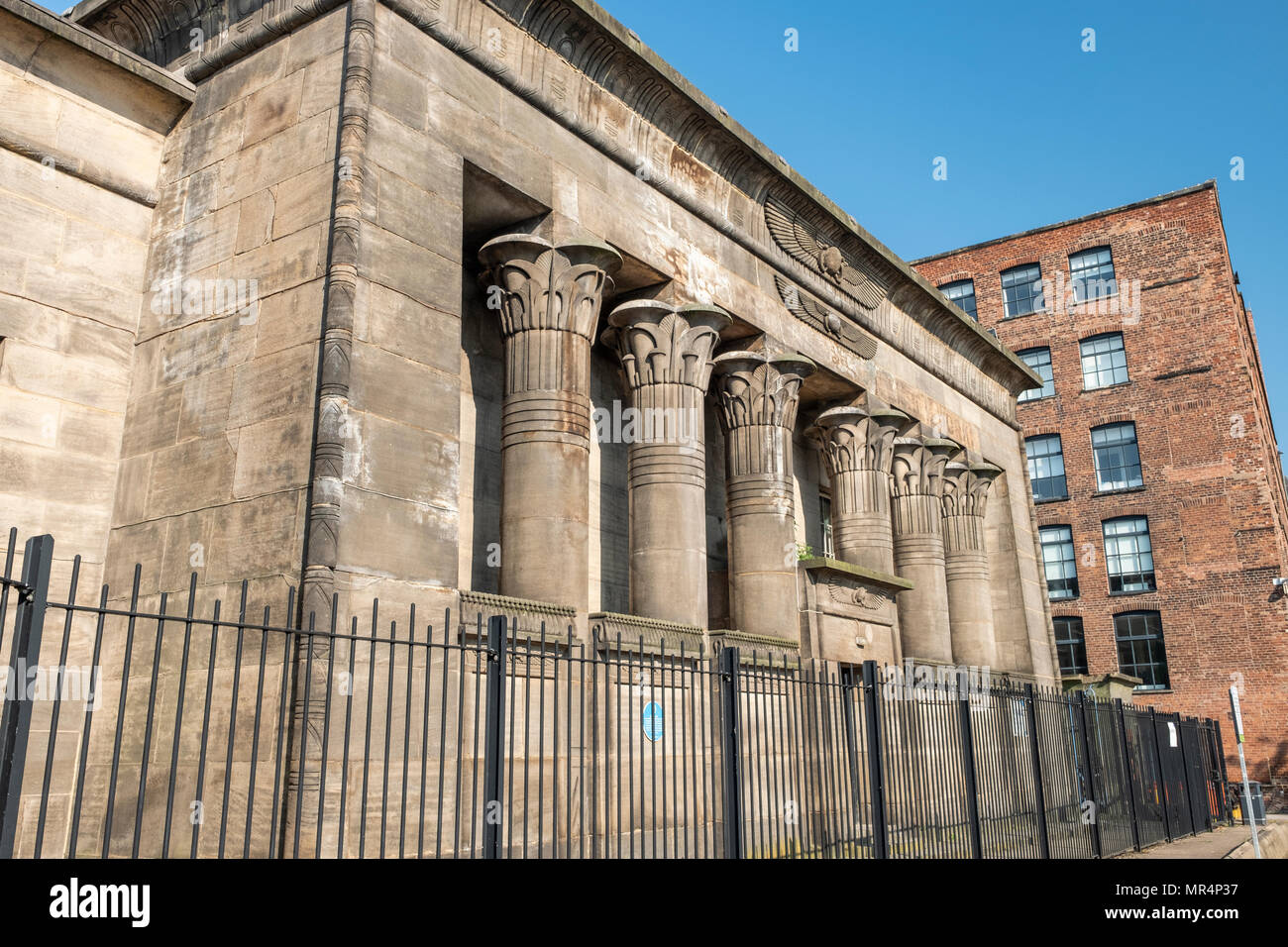 Tempio opere ex mulino di lino in Holbeck, Leeds, West Yorkshire, Regno Unito Foto Stock