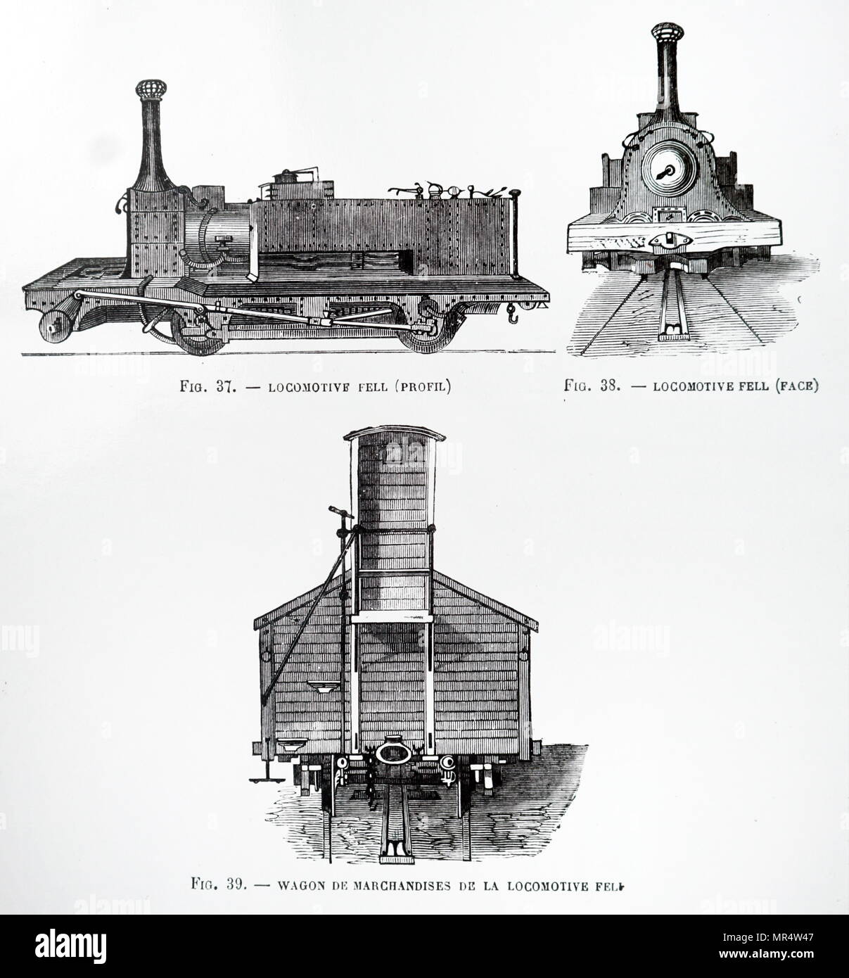 Incisione raffigurante un British Rail 10100, un insolito sperimentale locomotiva diesel informalmente conosciuta come La scesa di locomotive diesel. Datata del XIX secolo Foto Stock