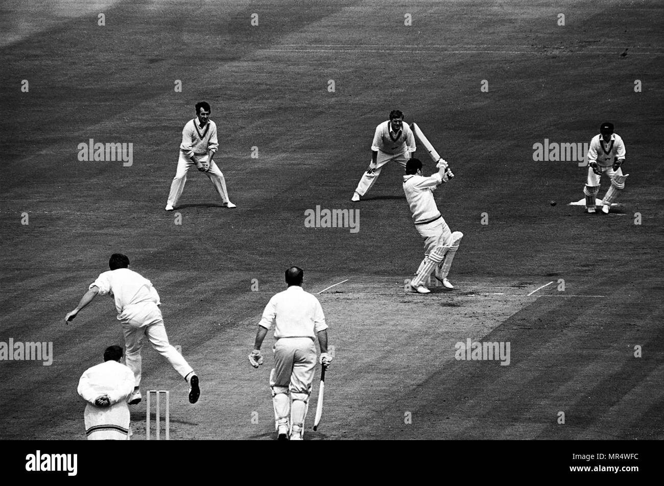 Yorkshire v Leicestershire 1969 Foto Stock