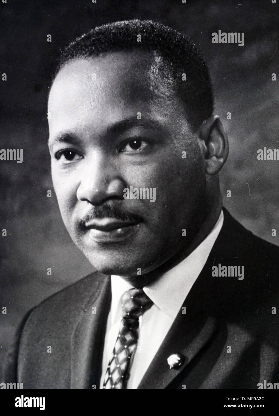 Fotografia di Martin Luther King Jr. (1929-1968) un americano ministro battista, diritti civili attivista e Nobel per la pace. In data xx secolo Foto Stock