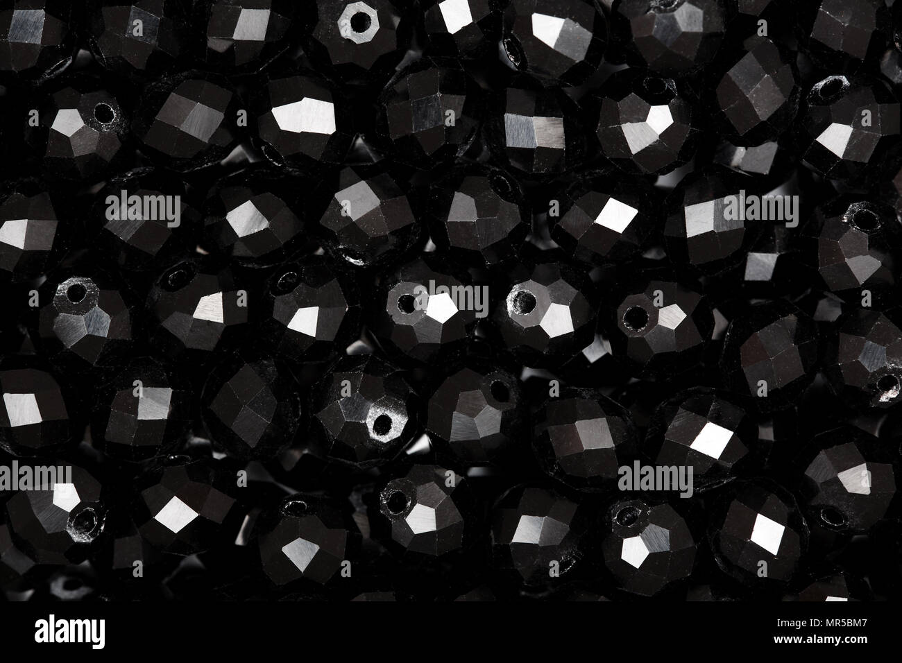Perle nere. Close-up foto. Foto Stock