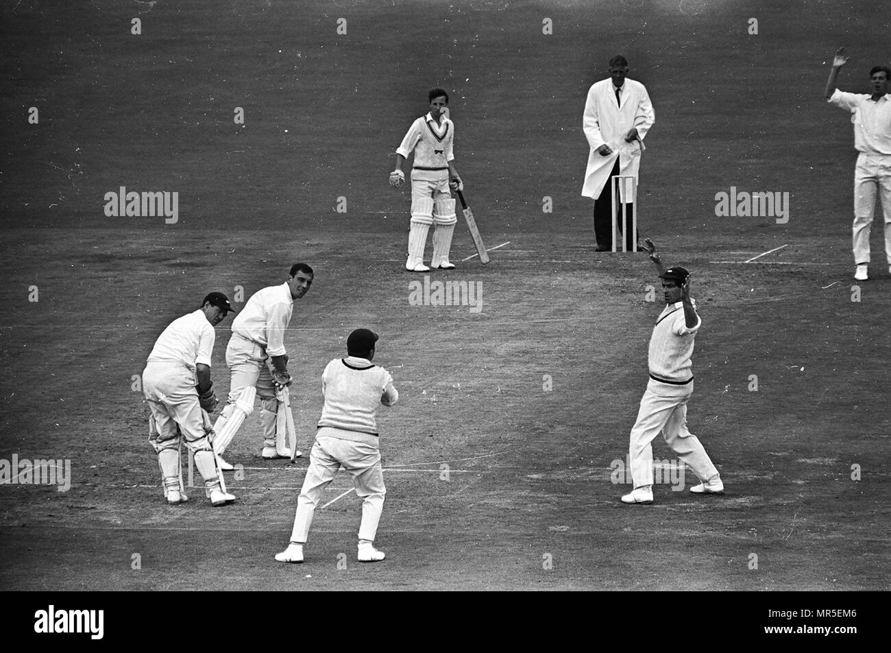 Yorkshire v Leicestershire aug1968 Foto Stock