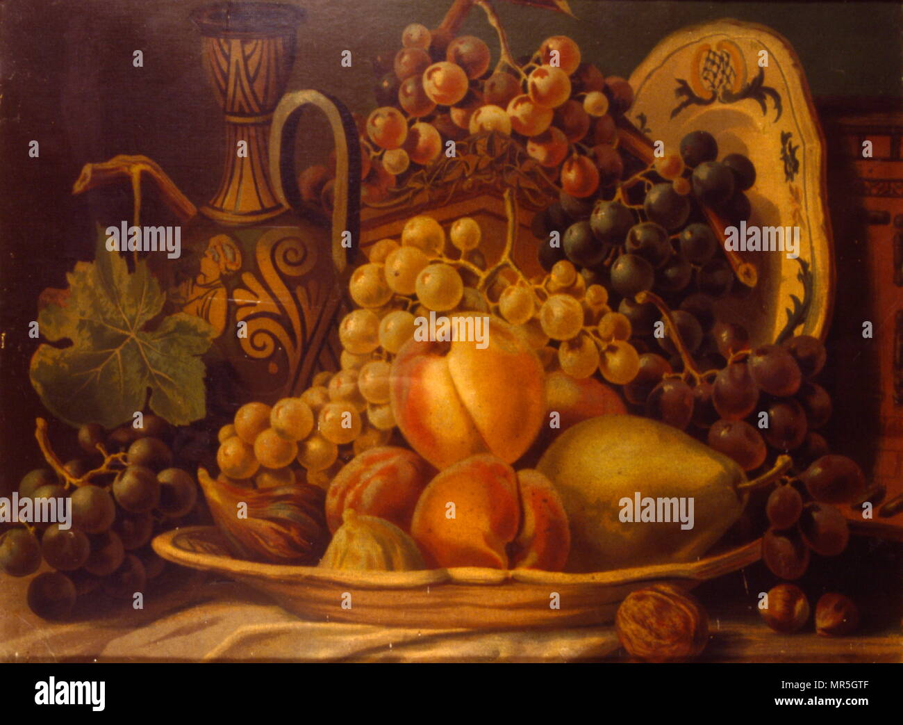 Il francese del XIX secolo di vita ancora la pittura. Circa nel 1870 Foto Stock