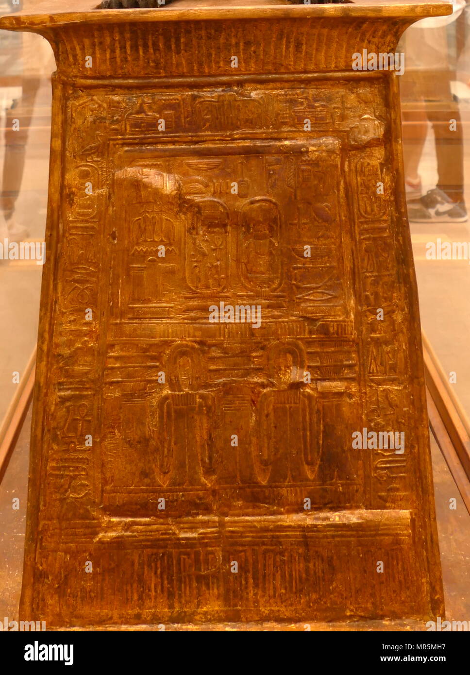 Anubi Santuario era parte della tomba dèi di Tutankhamon (XVIII dinastia, regno nuovo). La tomba (KV62) è stato scoperto quasi intatto il 4 novembre 1922 nella Valle dei Re a Tebe occidentale da Howard Carter Foto Stock