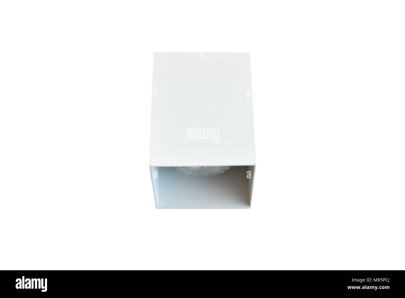 Faretto a LED da incasso isolati su sfondo bianco Foto Stock