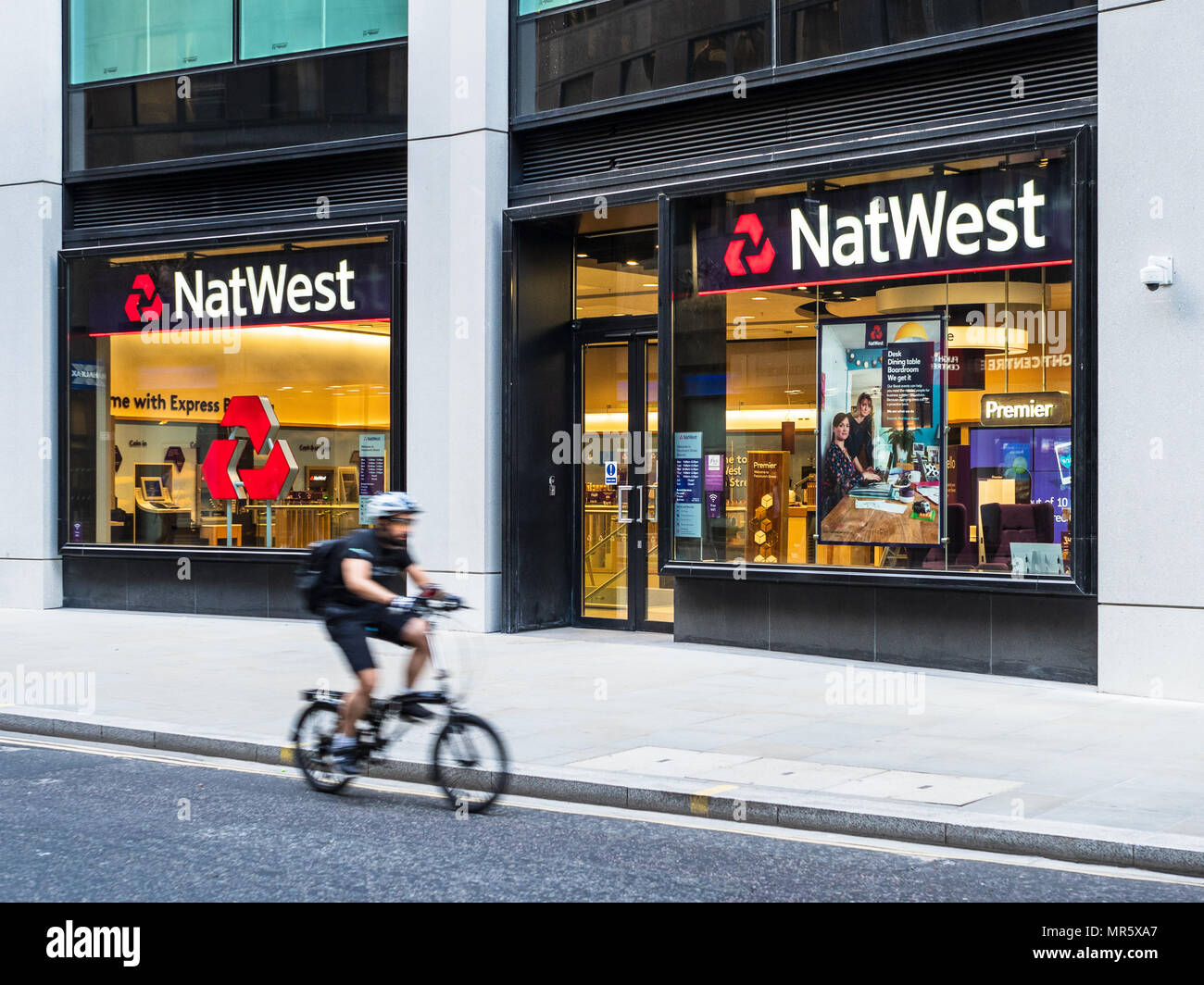Natwest ramo su Fenchurch Street nella città di London Financial District Foto Stock