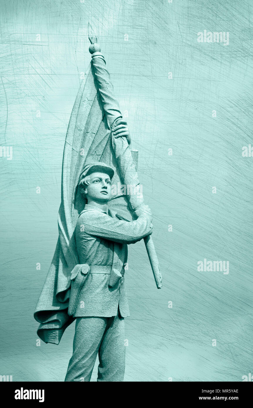 Antietam Guerra civile monumento: 132Pennsylvania volontario monumento di fanteria, campo di battaglia di Antietam Foto Stock