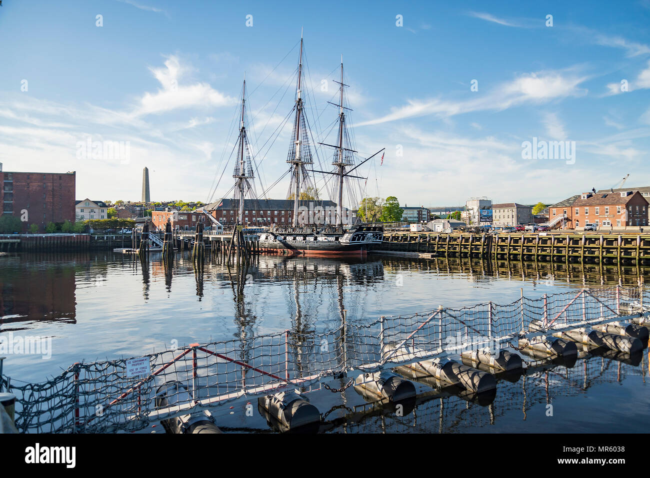 USS Constitution barca a Boston Foto Stock