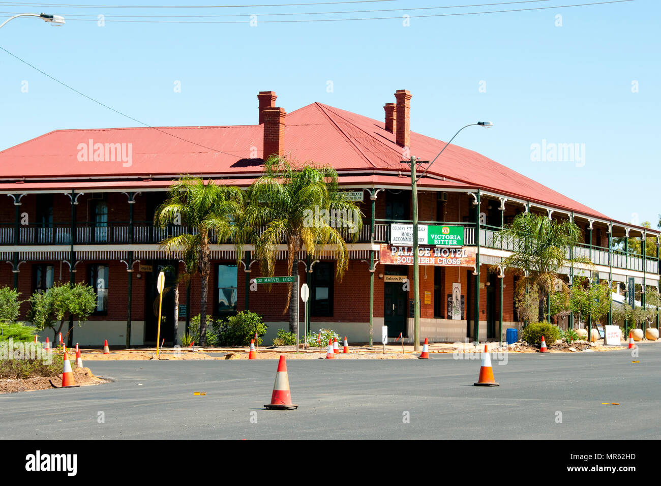 La Croce del Sud, Australia - 8 Marzo 2018: iconico Palace Hotel costruito nel 1892 con un tradizionale stile Federazione pub Foto Stock