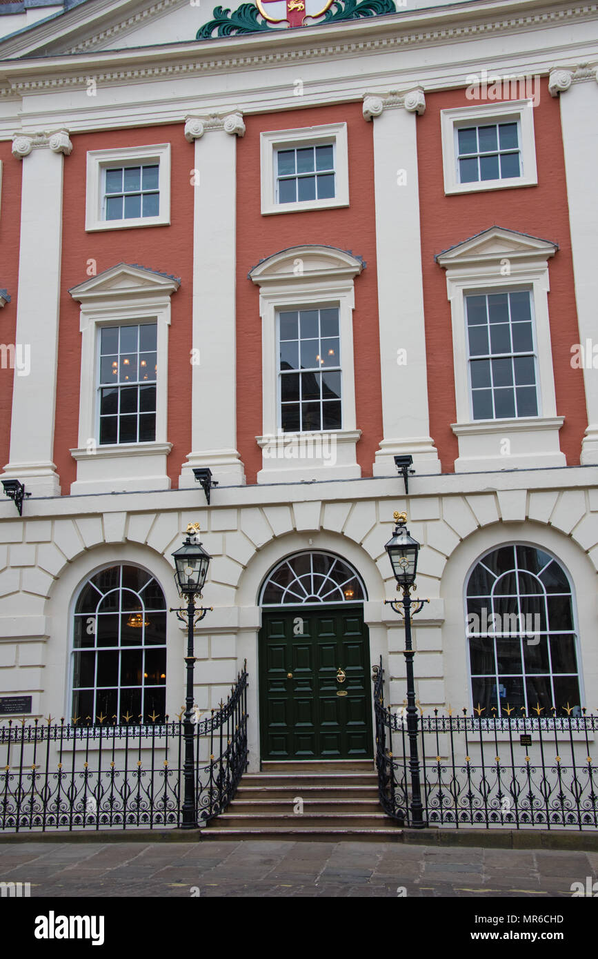 Il Mansion House di York è il più presto costruiti allo scopo di residenza per un Sindaco Foto Stock