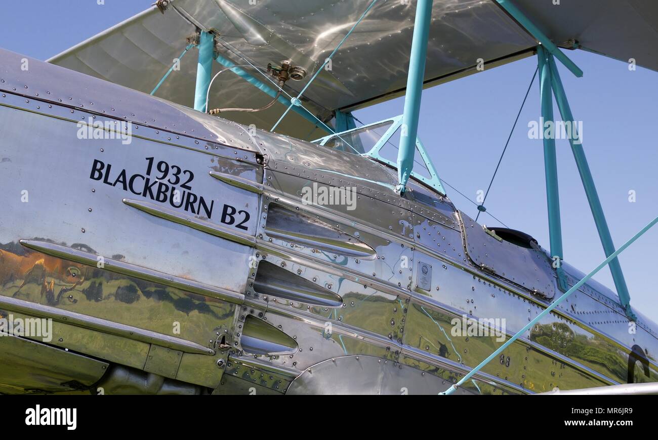 1936 Blackburn B2 parte del patrimonio di proprietà della flotta da BAE Systems in base al vecchio Operaio Foto Stock