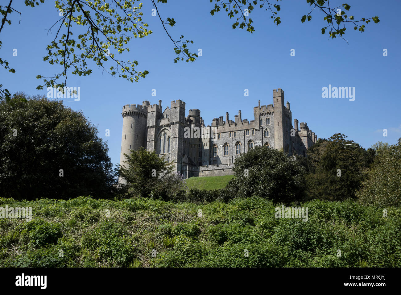 Castello di Arundel e Arundel, Sussex, Regno Unito Foto Stock