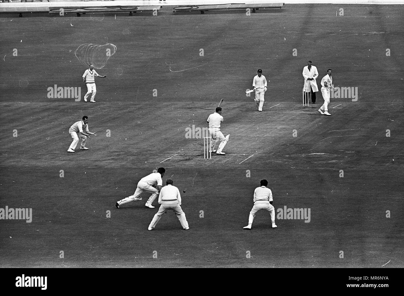 Yorkshire v Leicestershire 1969 Foto Stock