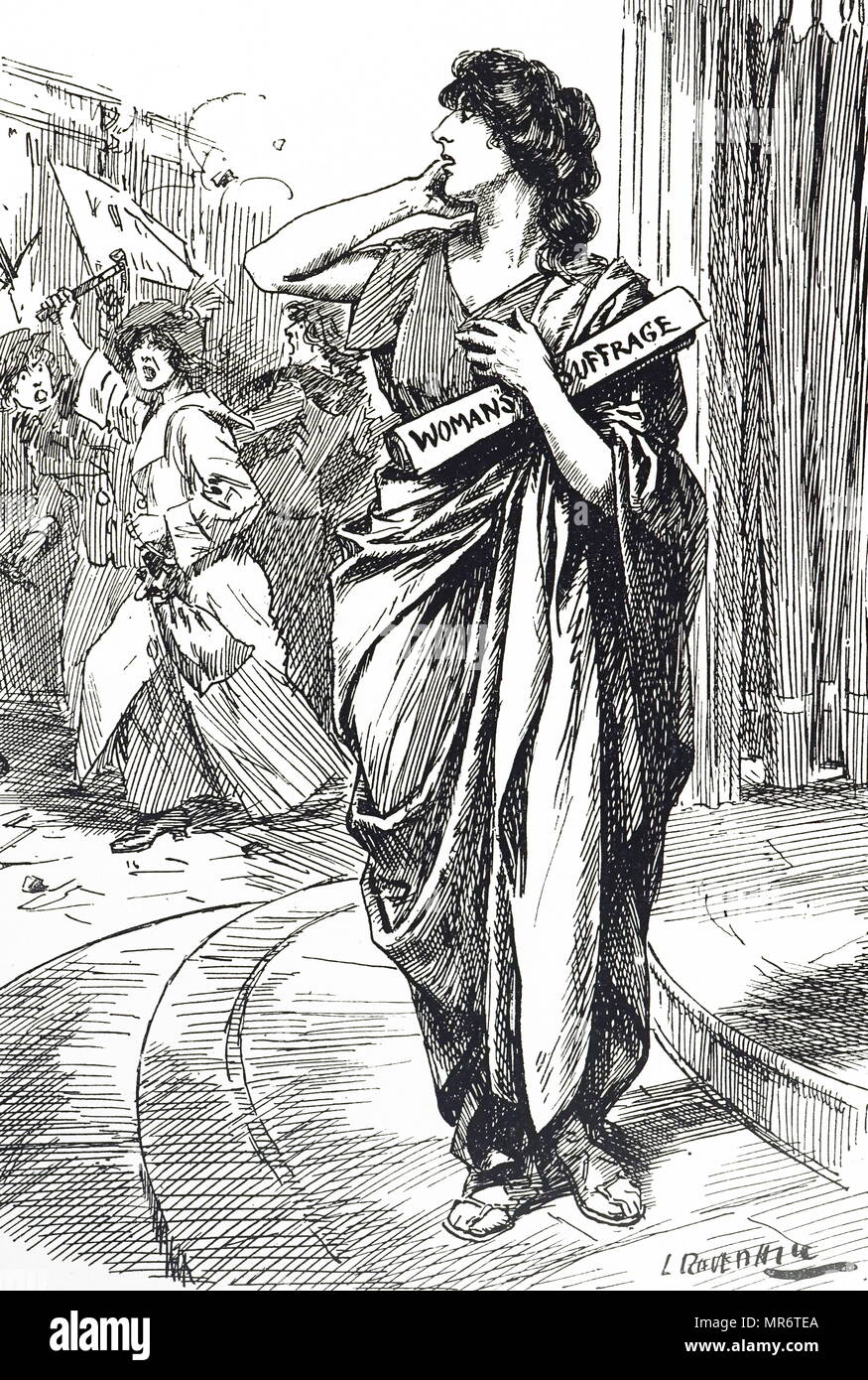 Suffragette cartoon immagini e fotografie stock ad alta risoluzione - Alamy