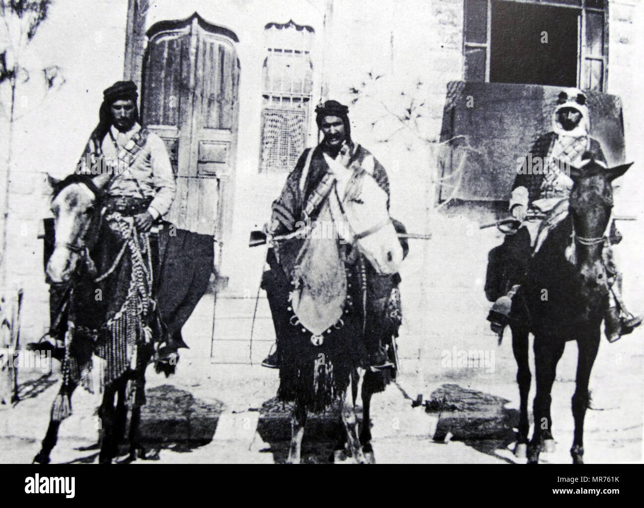Ebraica protezioni di volontariato in Palestina circa 1905 Foto Stock