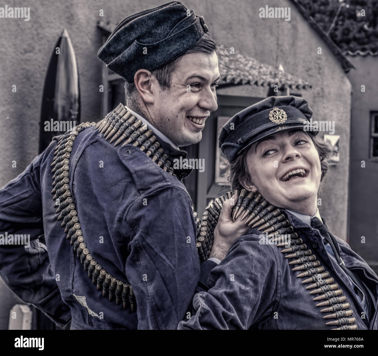 RAF Elvington Yorkshire Regno Unito Open Day ,1940s rievocazione Foto Stock