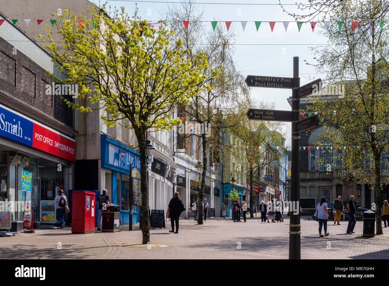 Nott Square Carmarthen Carmarthenshire Galles Foto Stock