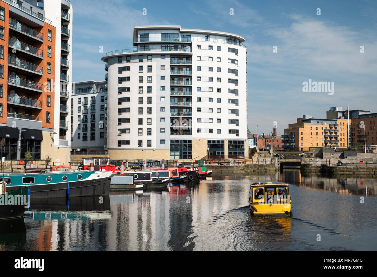 Leeds Dock formerley Clarence Dock nel centro di Leeds. Foto Stock
