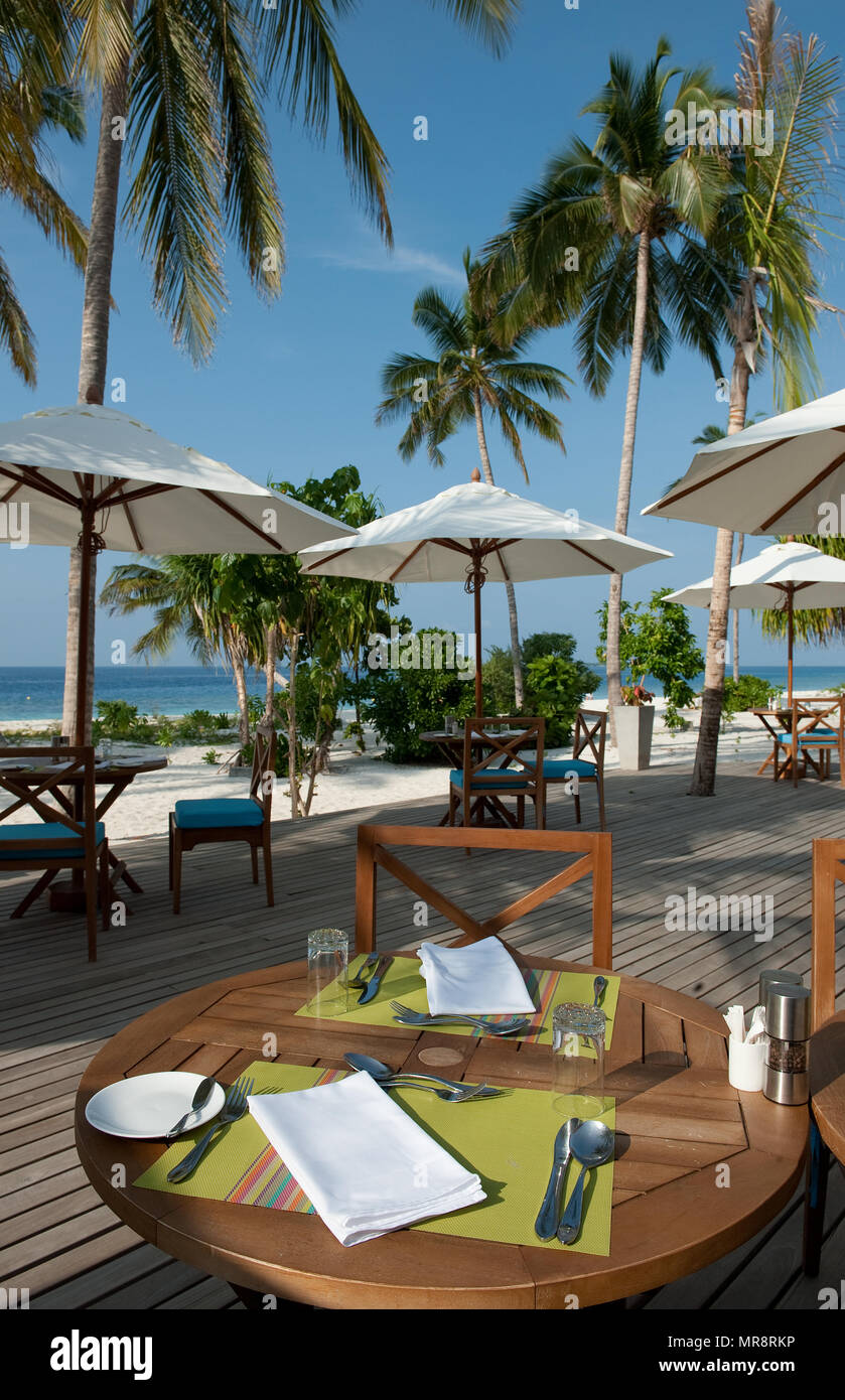 Ristorante am Strand | ristorante sulla spiaggia Foto Stock