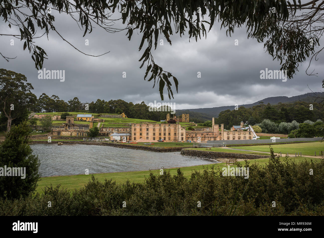 Edifici storici principali monumento sito Patrimonio dell'Umanità Port Arthur insediamento di conditi in Tasmania Australia Foto Stock