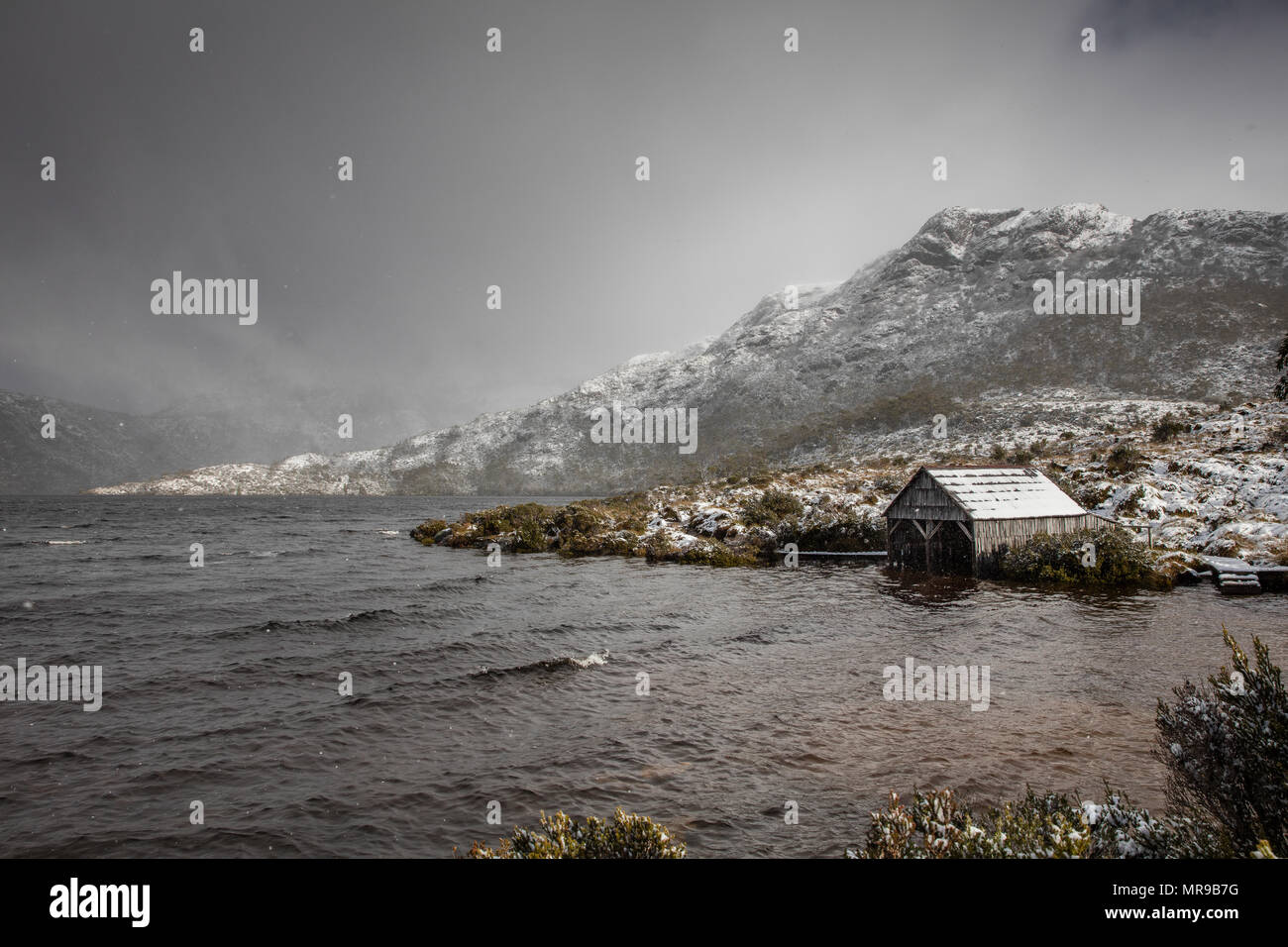 Lago Dove presso il Cradle Mountain National Park, Tasmania Australia Foto Stock