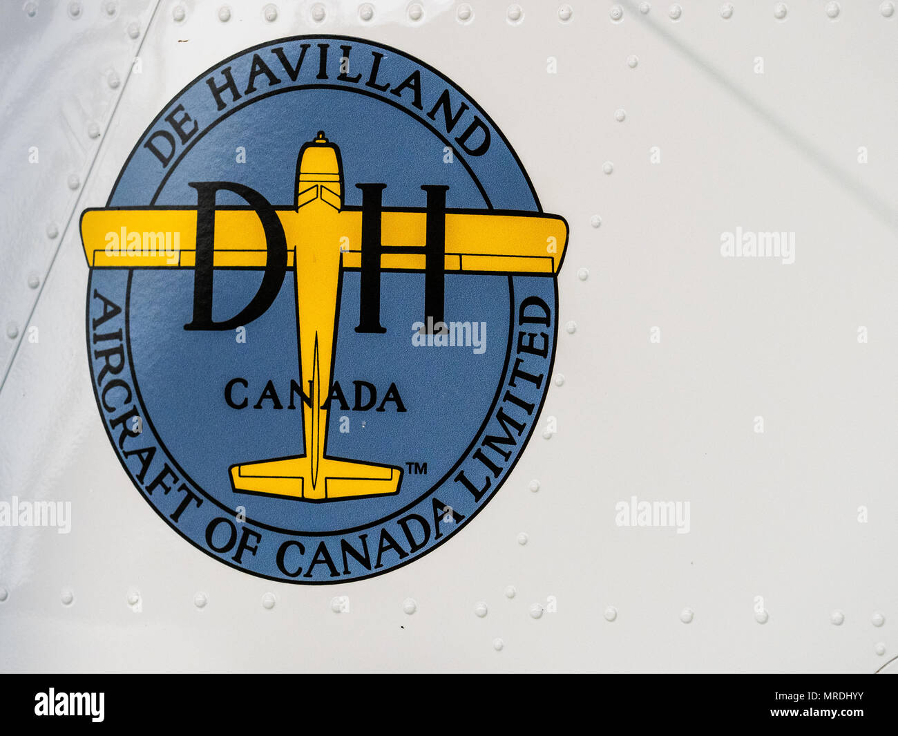 De Havilland Canada logo su un aeromobile vintage Foto Stock