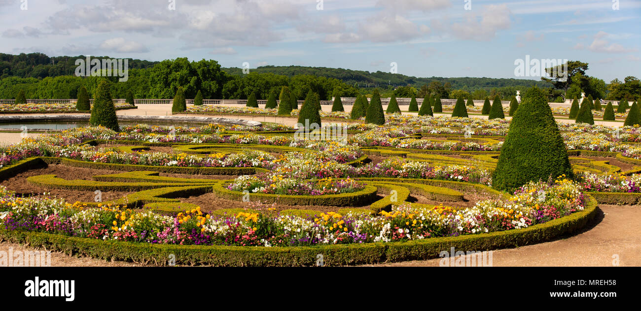 Giardino presso il Palazzo di Versailles, Francia. Foto Stock