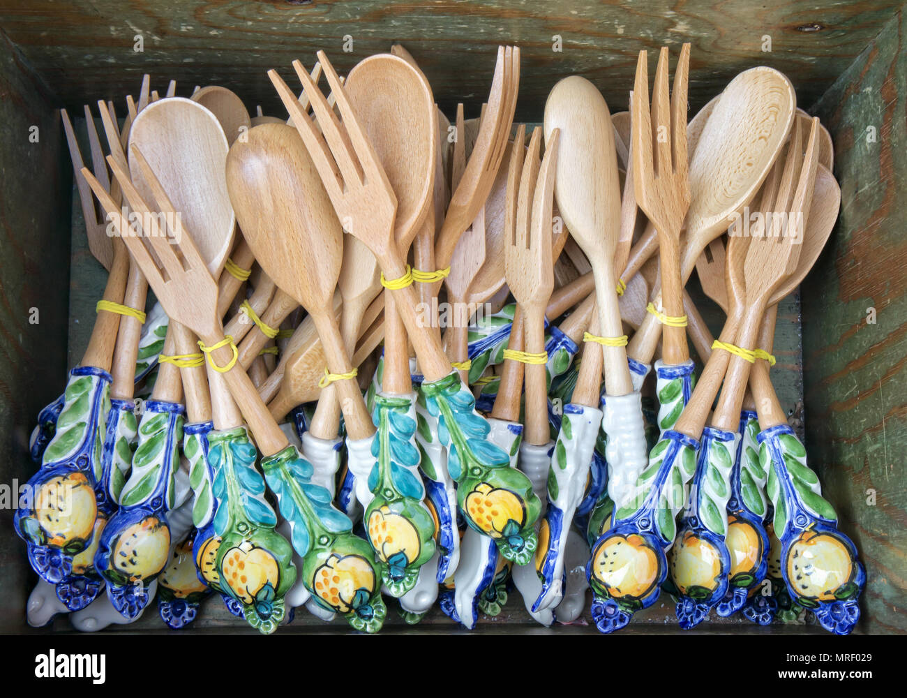 Tradizionale artigianato siciliano Foto Stock