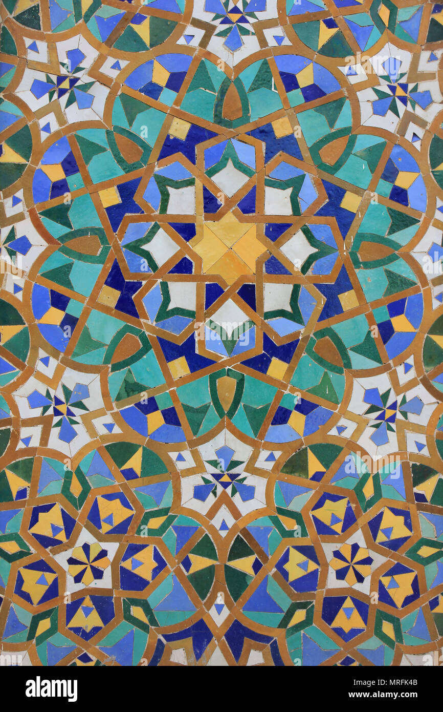 Marocco il tiling Foto Stock
