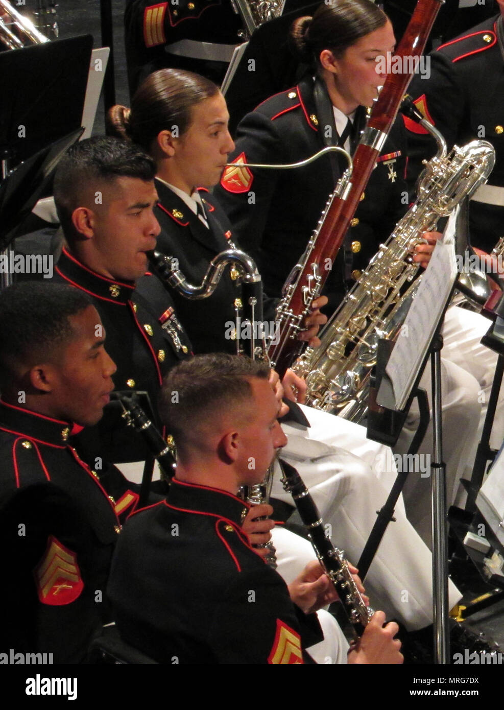 Marine Corps Band di New Orleans suona presso un Marine Corps Reserve