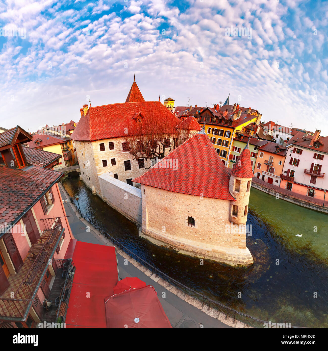 Annecy, denominato venezia delle alpi, Francia Foto Stock