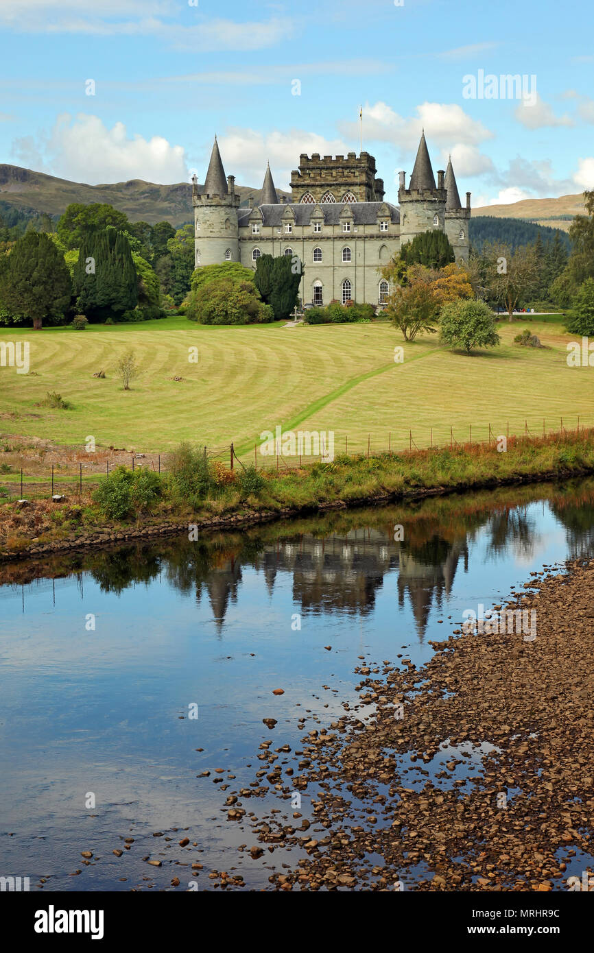 Percorso a Inverary Castle Foto Stock