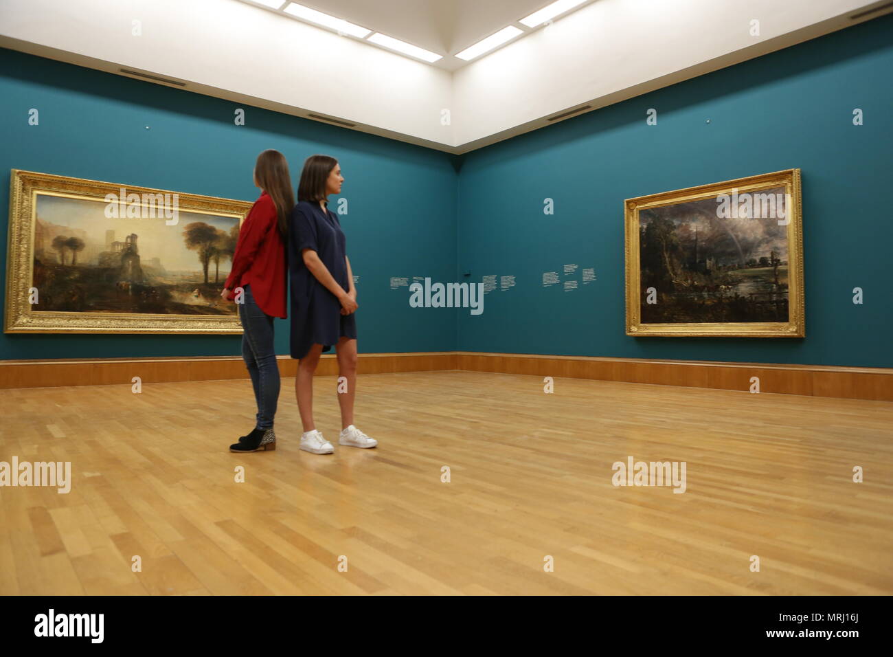 Il fuoco e l acqua , Tate Britain una visualizzazione di Constable e Turner Foto Stock