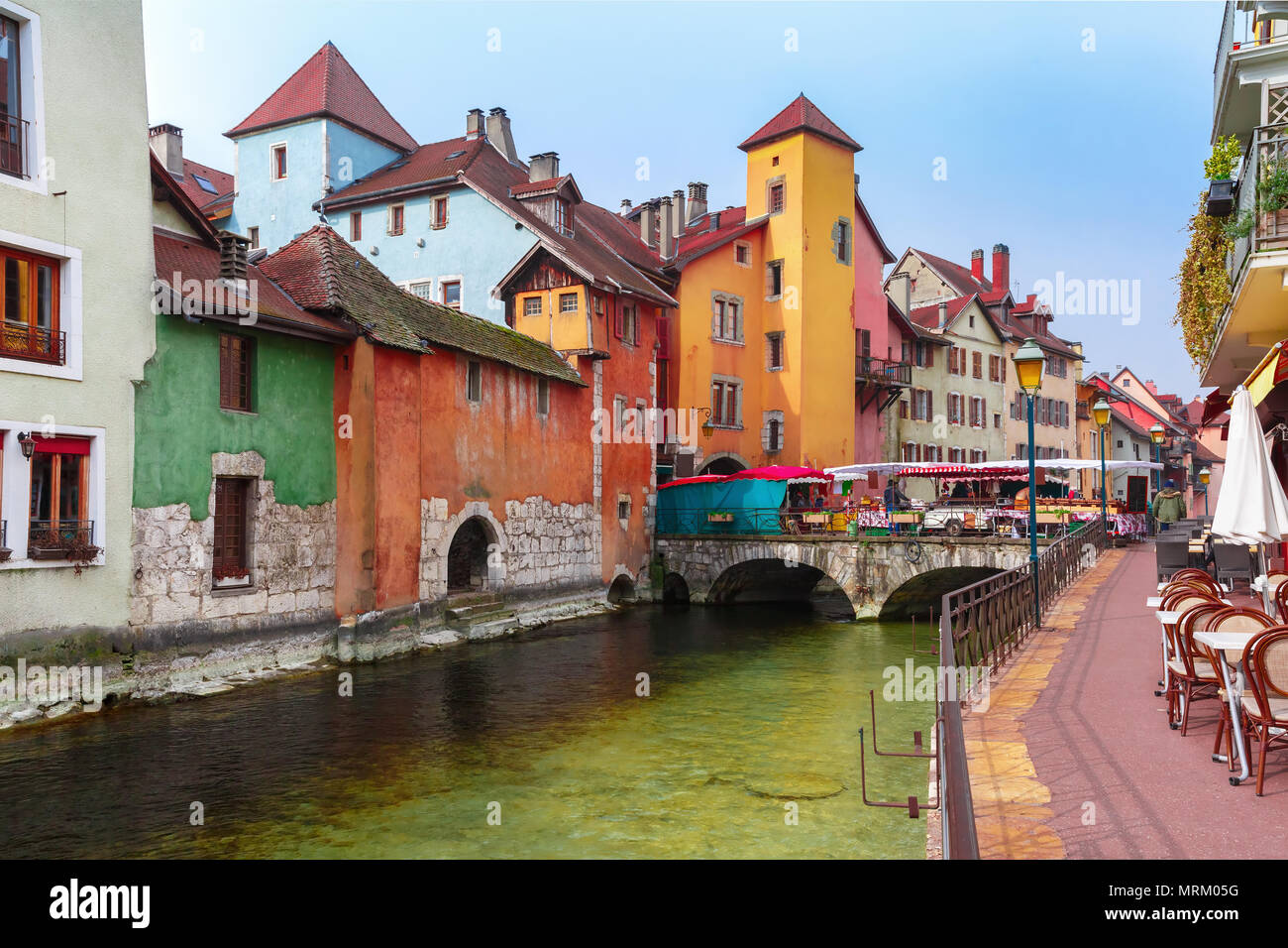 Annecy, denominato venezia delle alpi, Francia Foto Stock