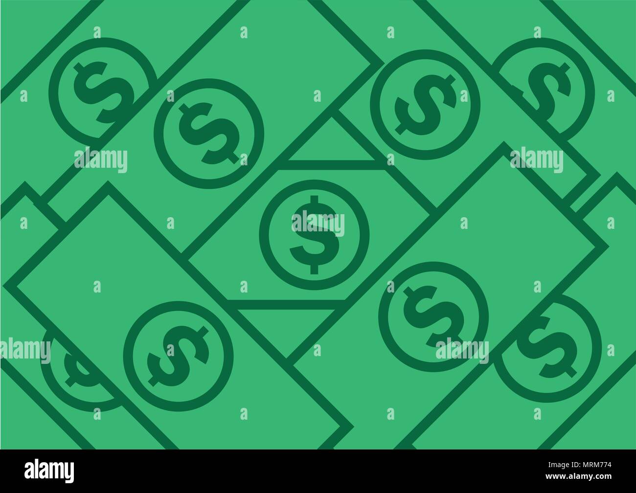 Il design del vettore di diffusione di sfondo di denaro Illustrazione Vettoriale