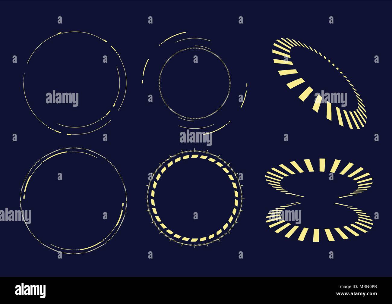 Il vettore di dati di grandi dimensioni, la tecnologia, la visualizzazione, la scienza infografico elemento di design set Illustrazione Vettoriale