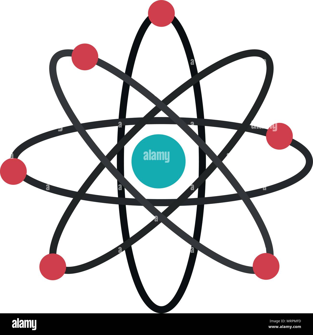 Atom simbolo della scienza Illustrazione Vettoriale