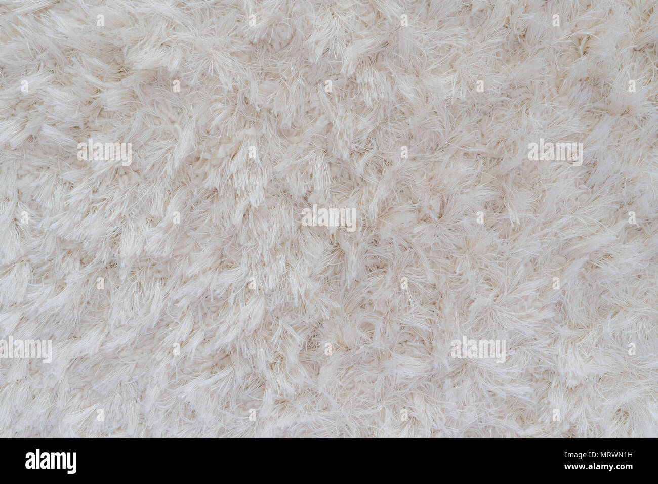 Bianco di lusso tappeto di lana sfondo texture Foto Stock