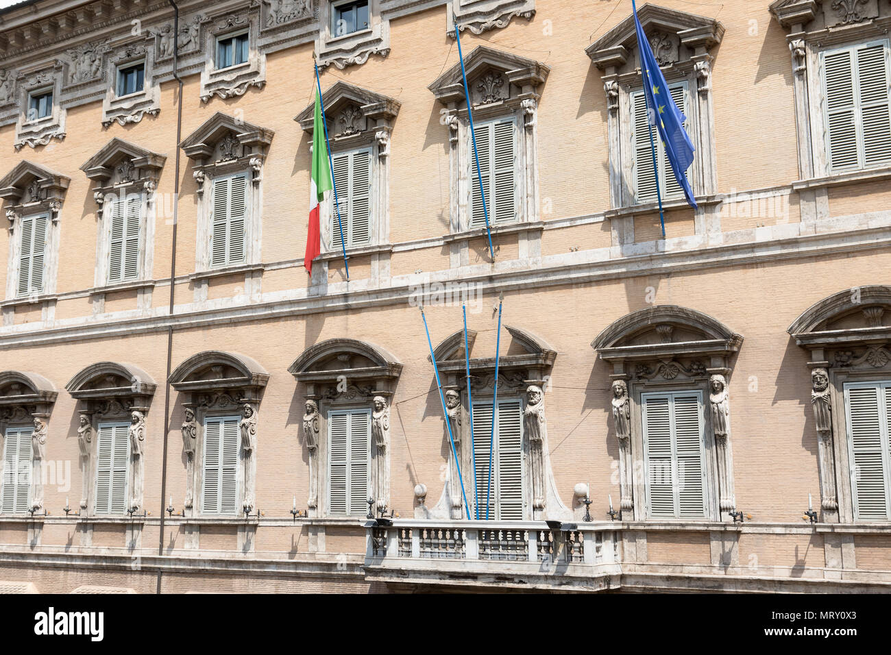 Palazzo Madama. Sede del Senato del Parlamento italiano. Roma, Italia. Foto Stock