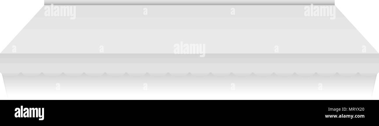 Chiosco tenda mockup, stile realistico Illustrazione Vettoriale