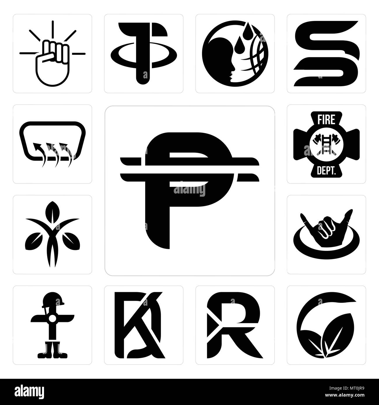 Set di 13 semplici icone modificabile come peso cubano, vs Vegana Vegetariana, South African rand, KD, caduti soldato, hang ten, dietista, fire dept, defro Illustrazione Vettoriale