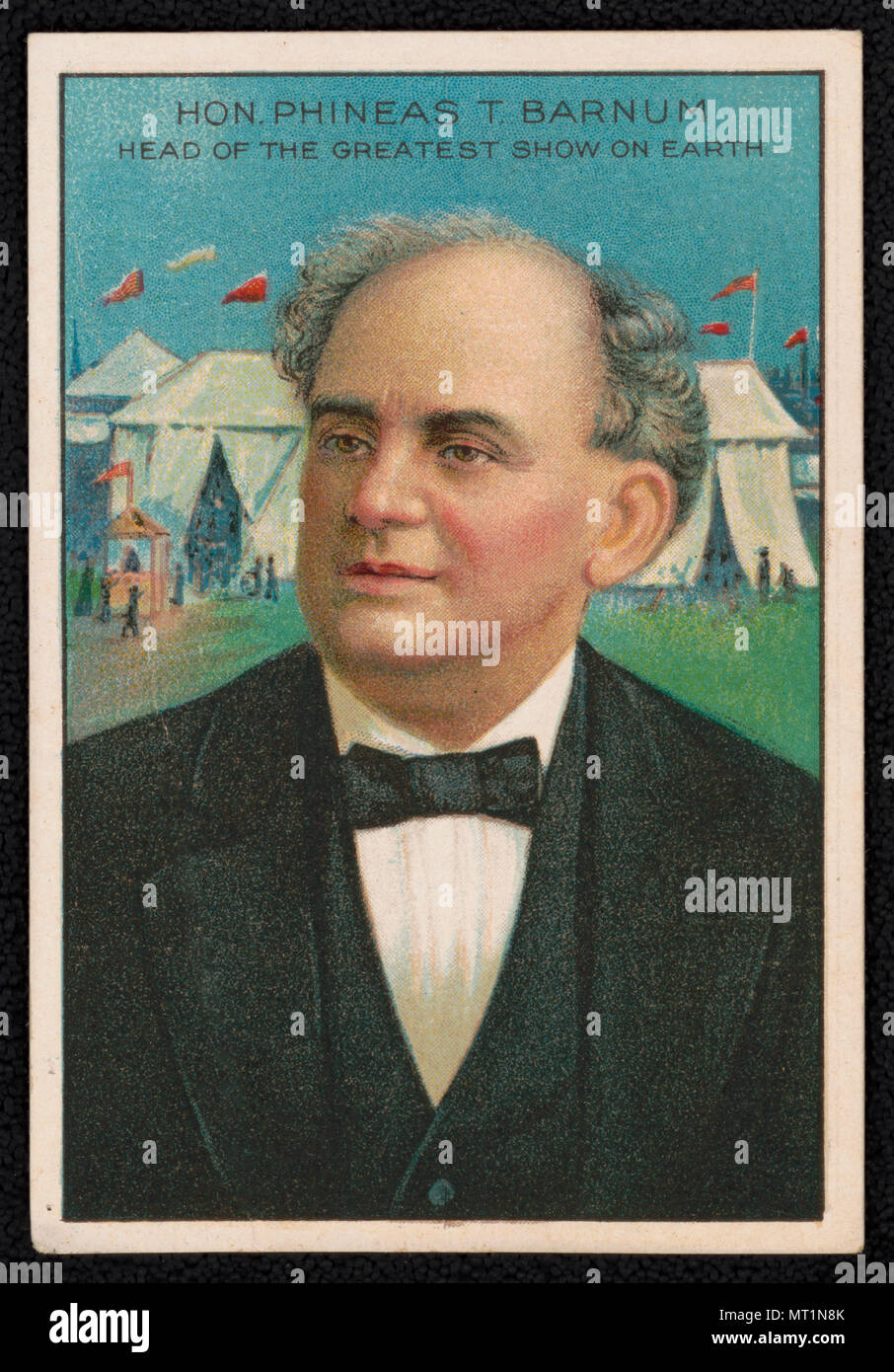Phineas T. Barnum, Phineas Taylor Barnum, P. T. Barnum (1810 - 1891) American showman, fondatore del Barnum & Bailey Circus Foto Stock