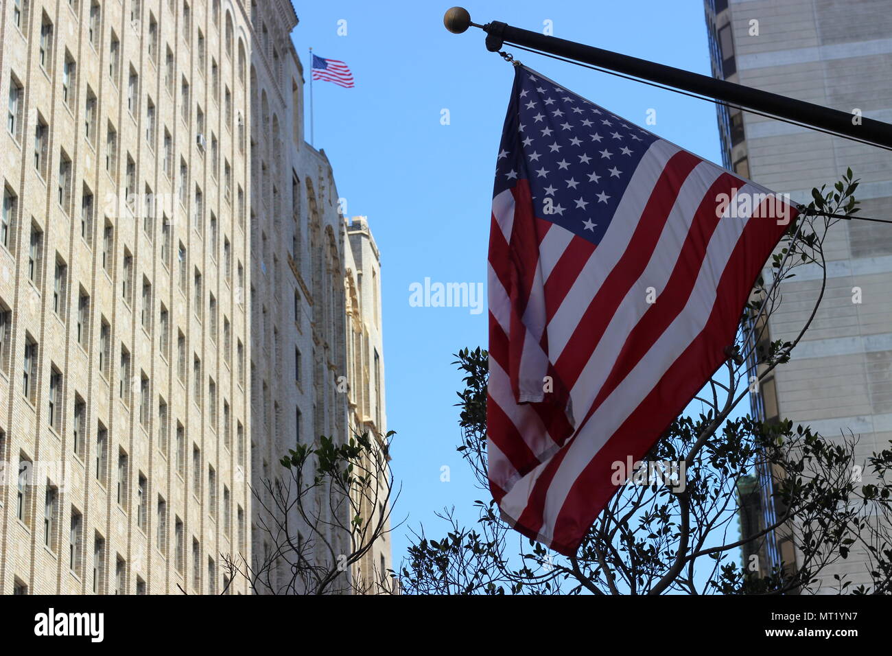 Orgogliosa città americana Foto Stock