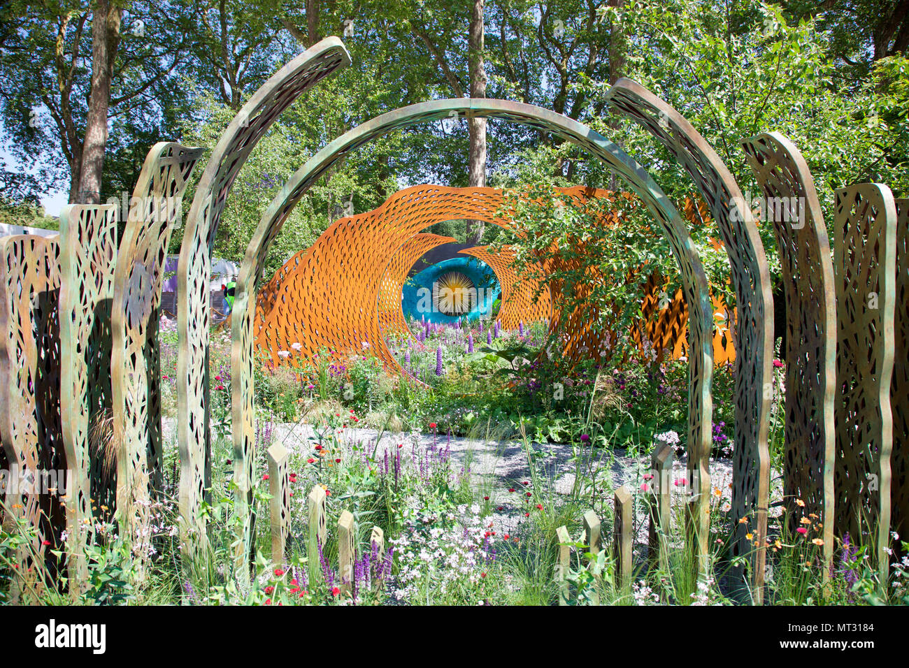 Il David Harbor & Savilles giardino, RHS Chelsea Flower Show 2018 da Nic Howard Foto Stock