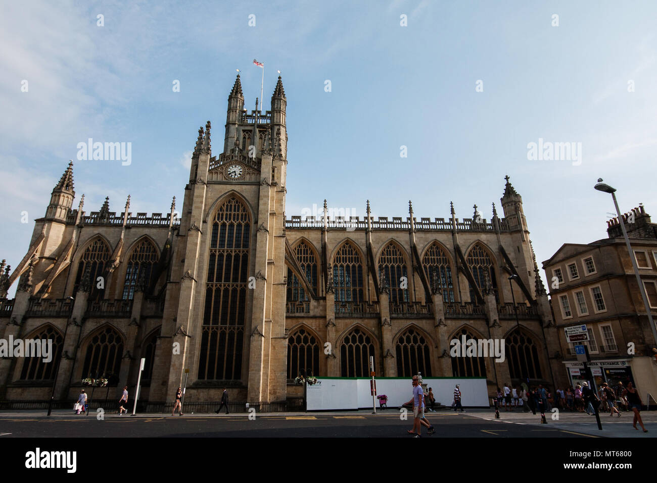 Abbazia di Bath nella città di Bath, Inghilterra, Regno Unito. Foto Stock