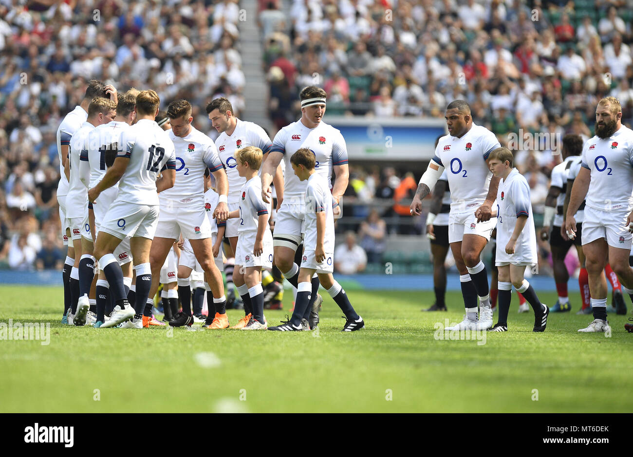 Presso i barbari v Inghilterra Quilter Rugby Cup a Twickenham Stadium Londra Inghilterra il 28 maggio 2018 Graham / GlennSports Foto Stock