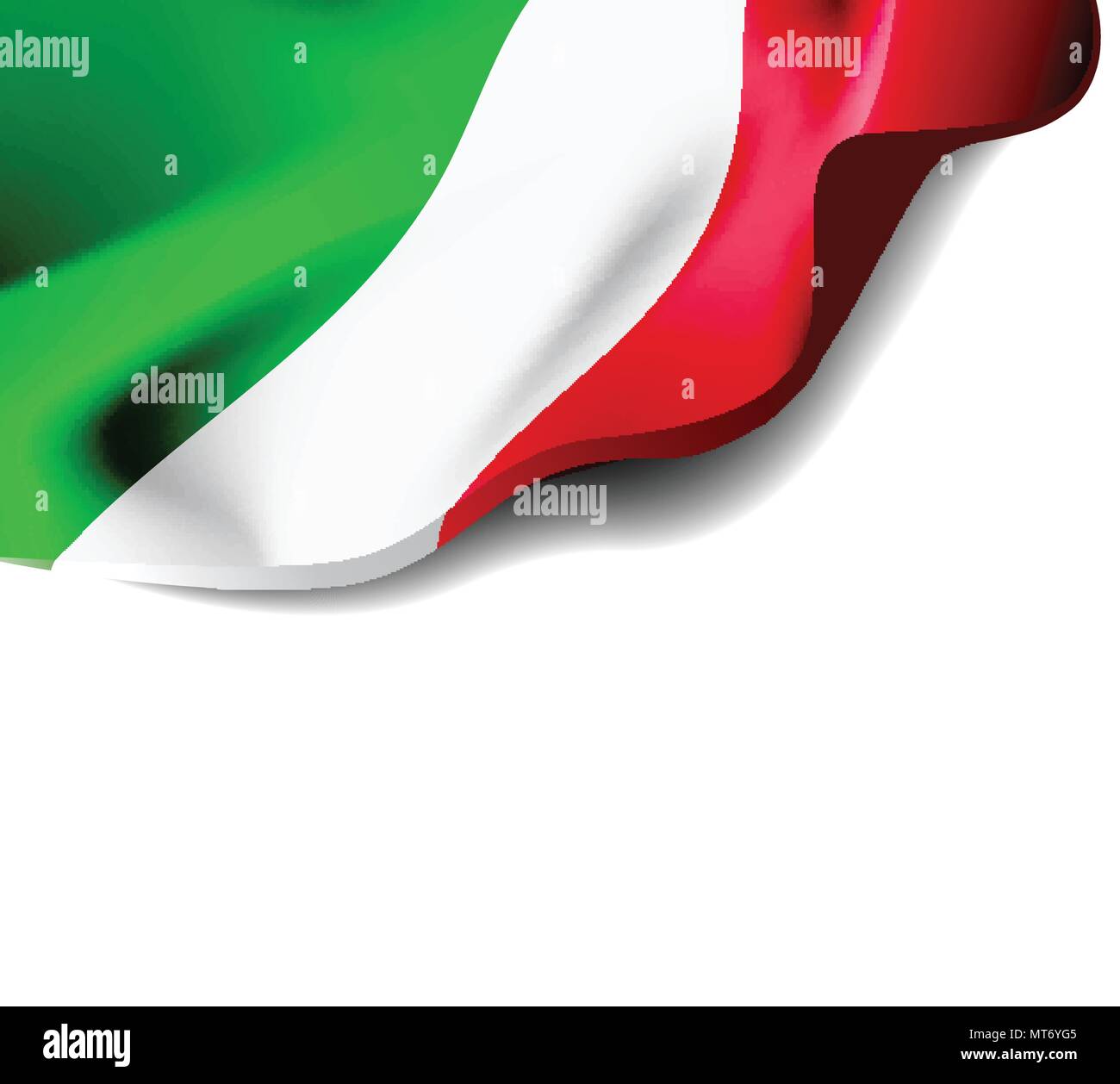 Bandiera italiana tricolore Immagini Vettoriali Stock - Alamy