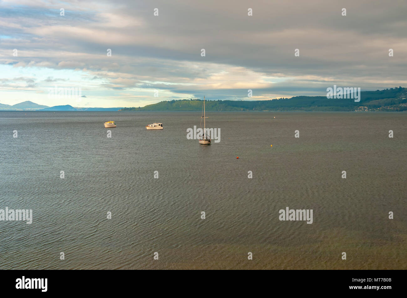 Lago Taupo, Isola del nord, Nuova Zelanda Foto Stock